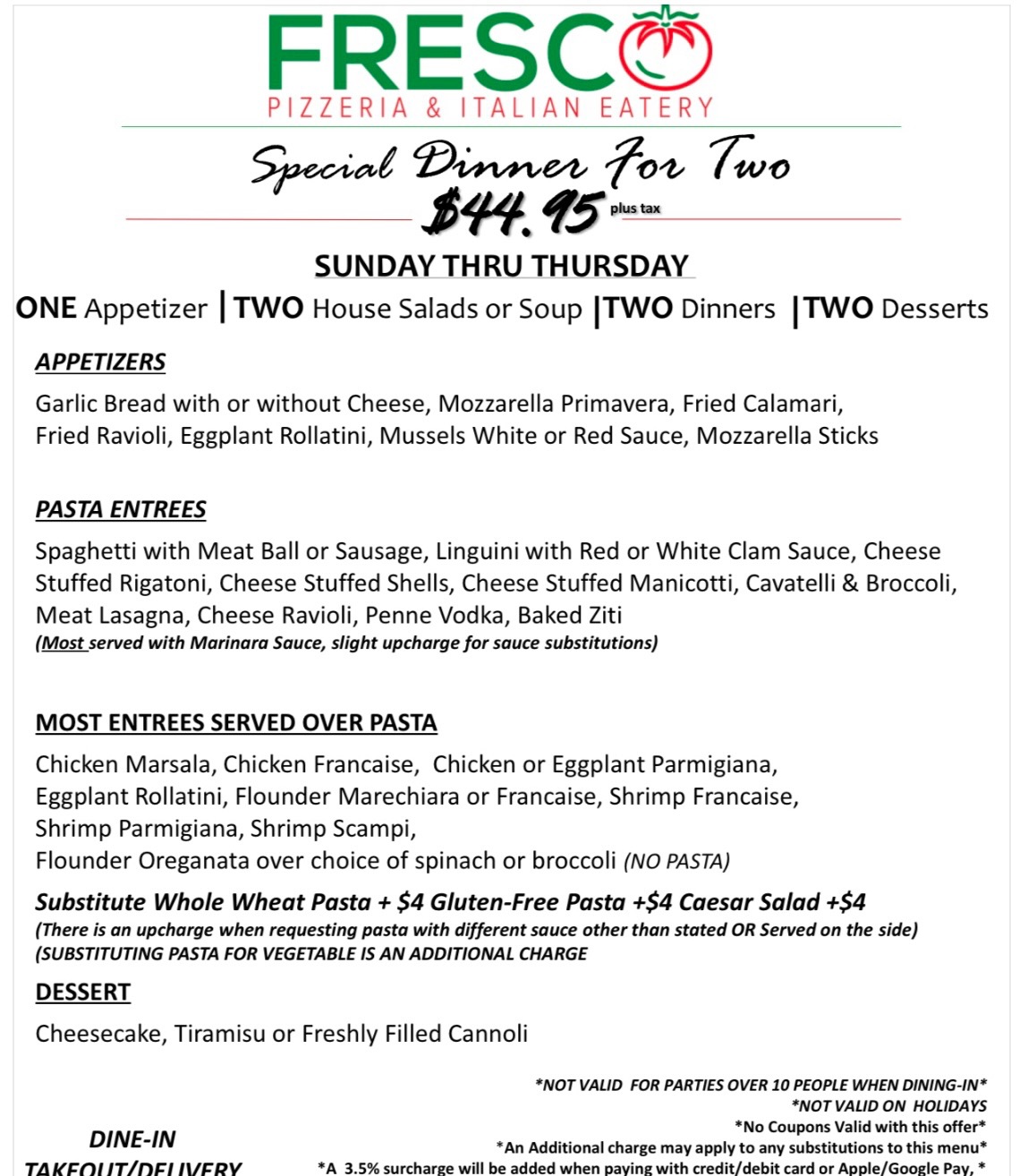 Fresco Specials